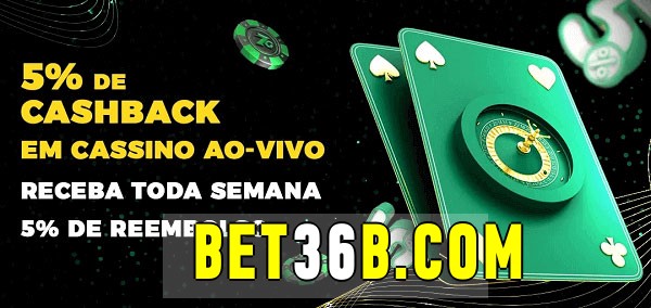 Promoções do cassino ao Vivo bet36 